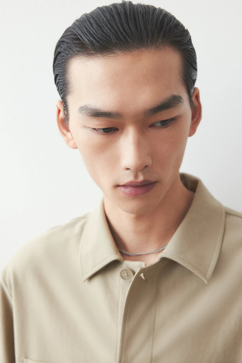 Regular-Fit Twill Overshirt
