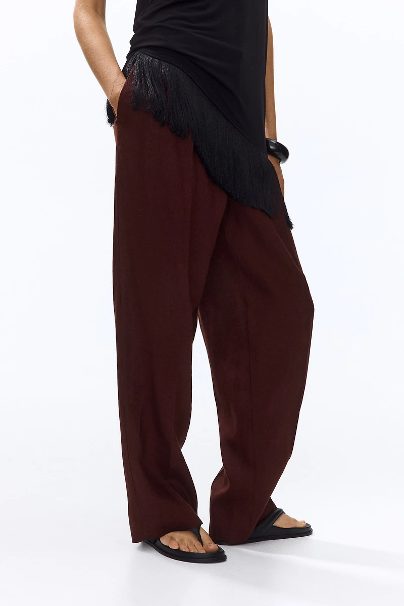 Pantalon sur mesure en lin