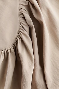 Shoulder-Pad Cape Blouse