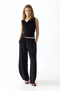 Jersey Balloon-Leg Pants