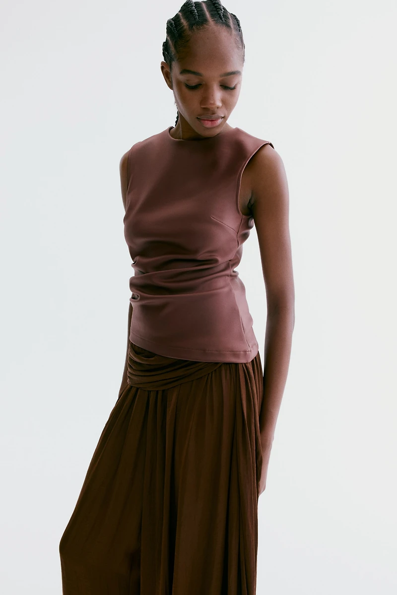 Haut en jersey enduit