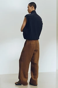 Loose-Fit Linen Pants