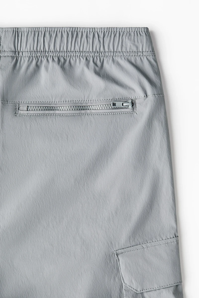 Regular-Fit Nylon Cargo Pants