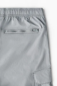 Regular-Fit Nylon Cargo Pants