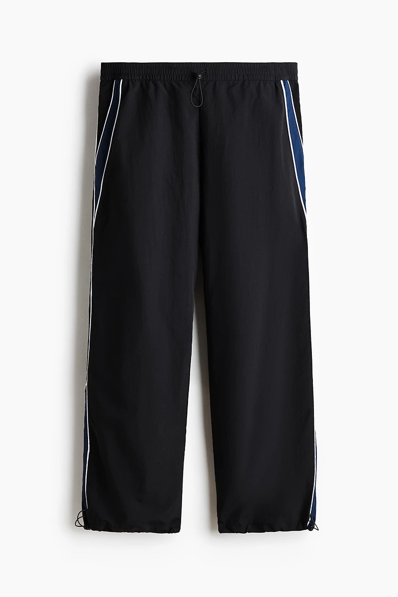 Loose-Fit Nylon Track Pants