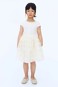 Floral-Appliquéd Dress