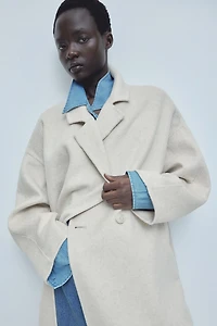 Wool-Blend Coat