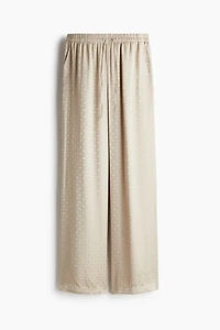 Wide-Leg Drawstring Pants