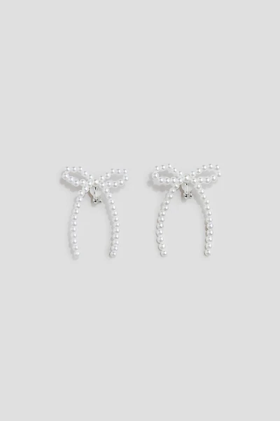 Bow-Shaped Clip Earrings