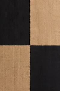 Tapis en coton à carreaux