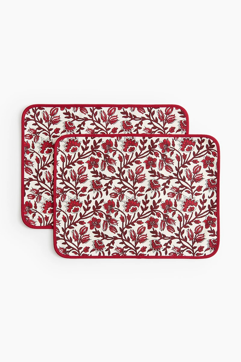 Lot de 2 napperons hydrofuges