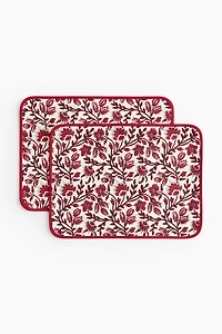 Lot de 2 napperons hydrofuges