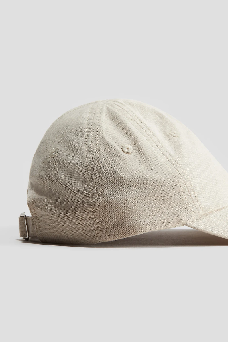Linen-Blend Cap