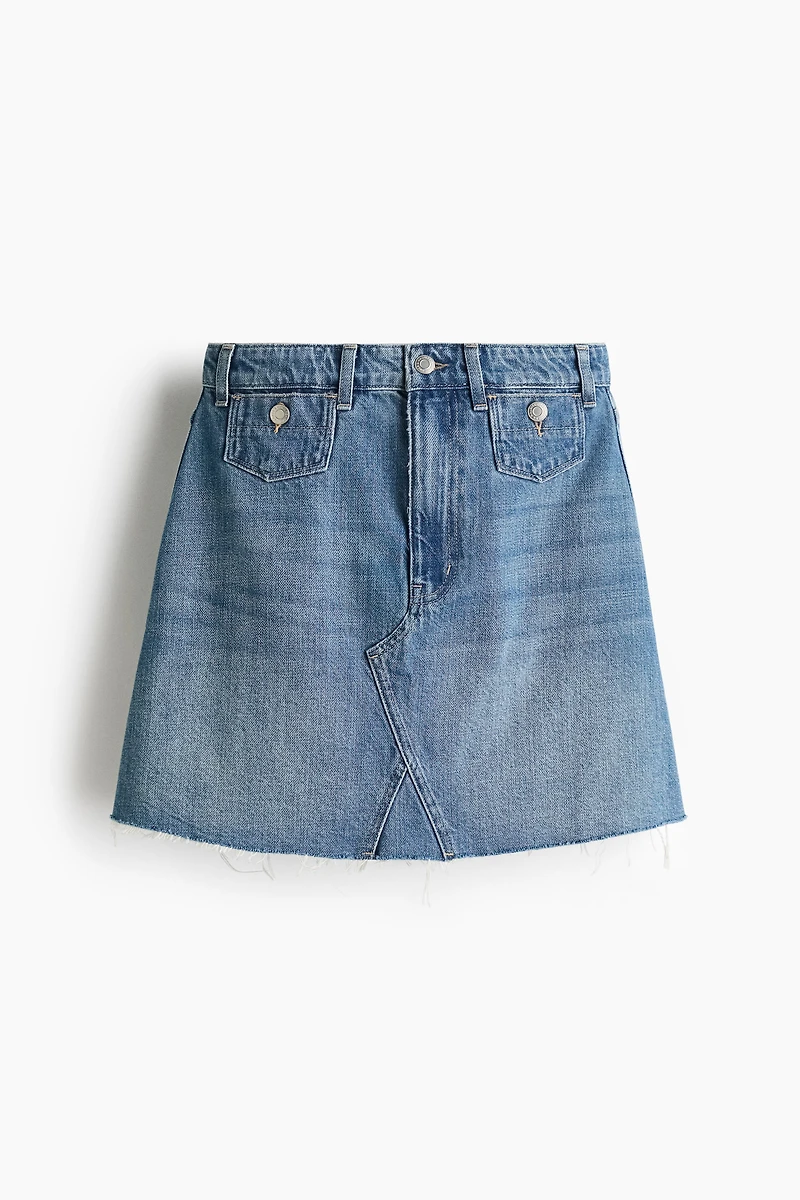 Jupe trapèze en denim