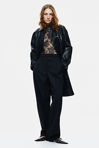 Pantalon en laine mélangée