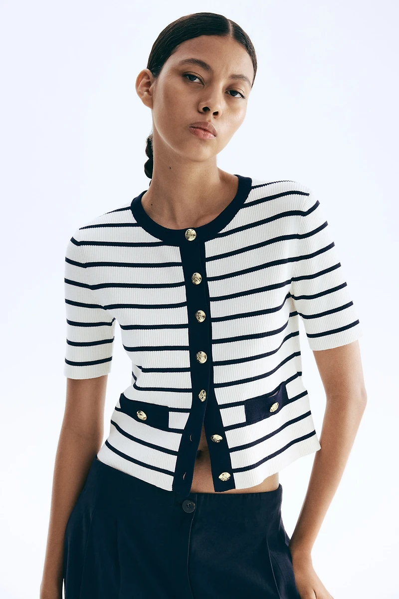Short-Sleeved Cardigan