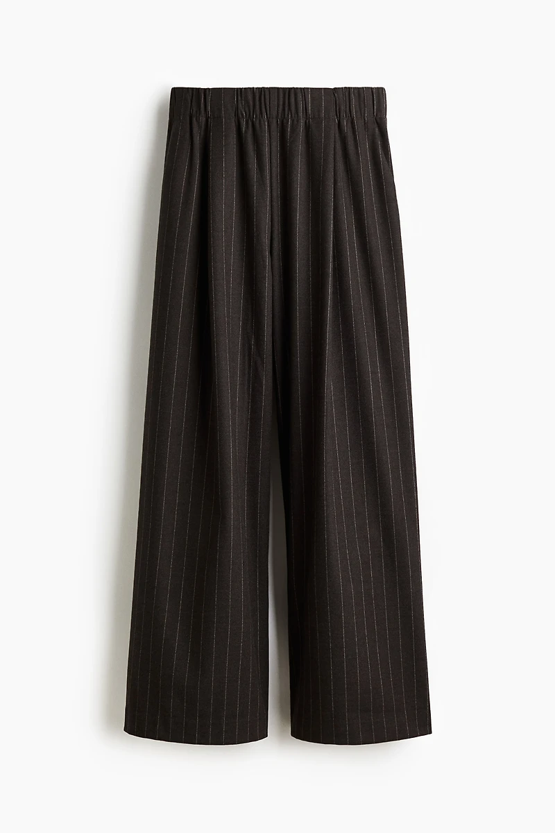 Wide-Leg Pull-On Pants