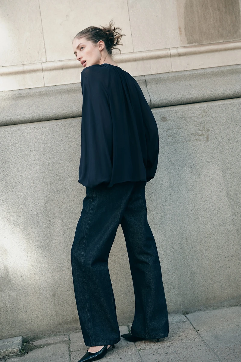 Blouse en mousseline