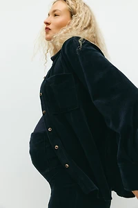 MAMA Flared Velour Pants