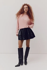 Oversized Sweatshirt with Printed Motif