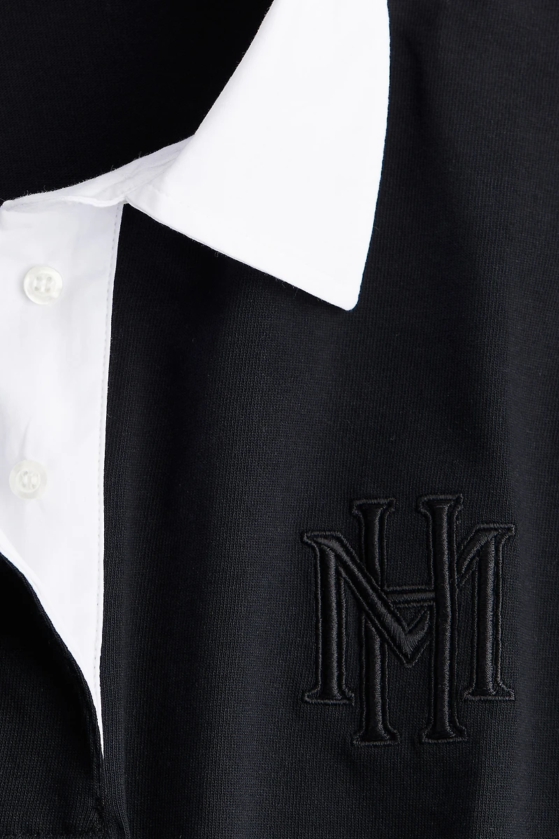 Robe en jersey avec col
