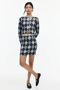 Chandail court en tricot fin