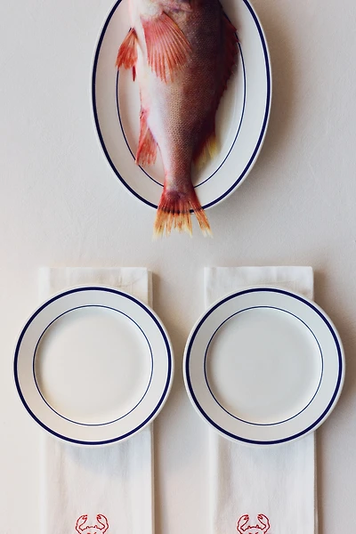 Lot de 2 assiettes moyennes en porcelaine