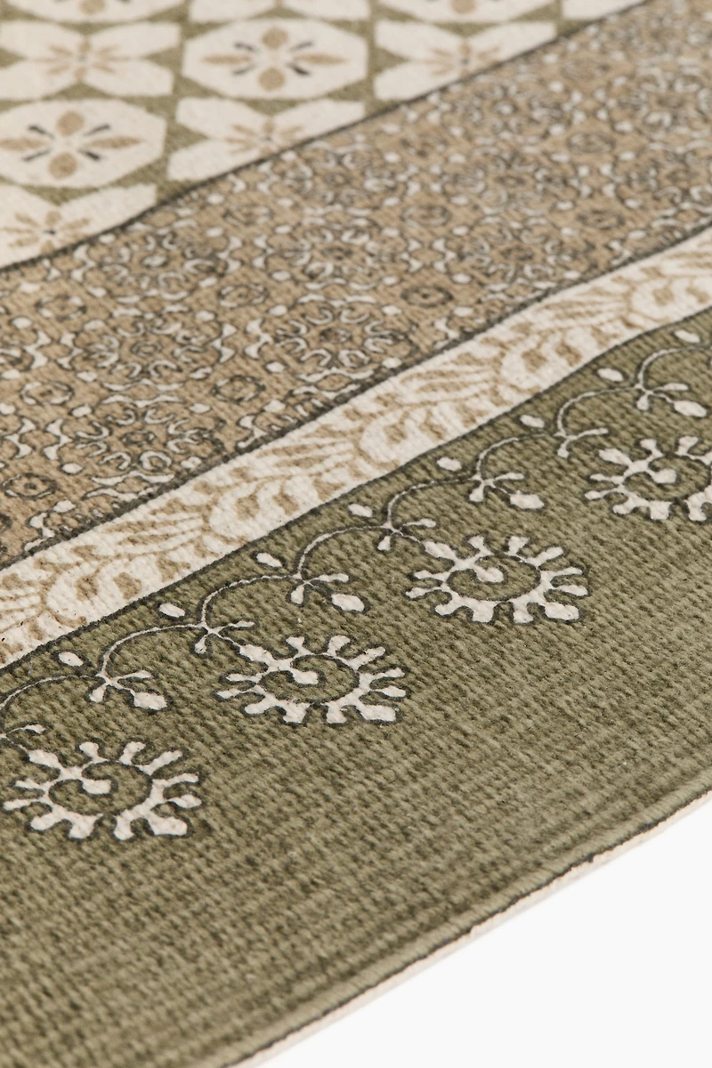 Cotton Rug with Fringe