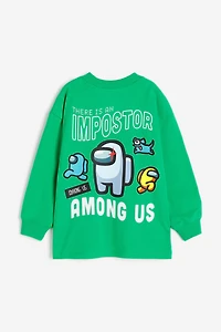 Printed Long-sleeved T-shirt