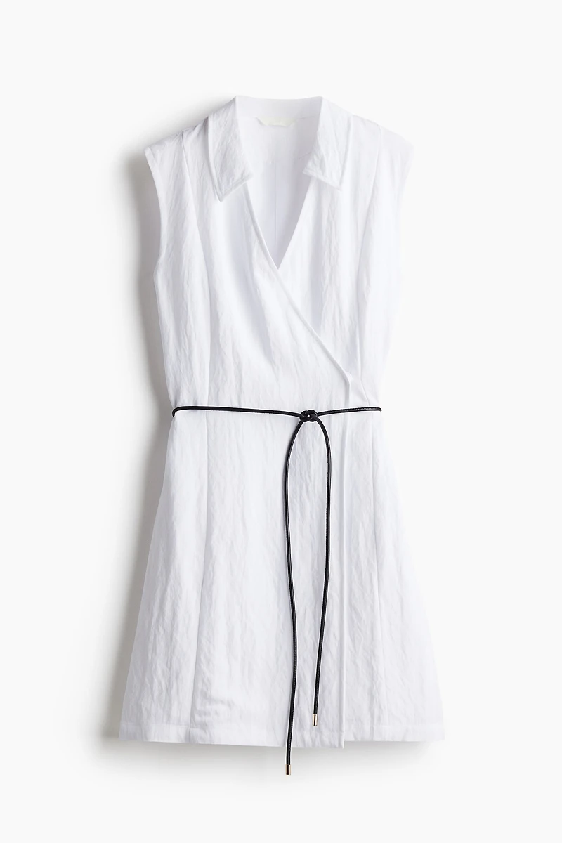 Robe portefeuille avec ceinture à nouer