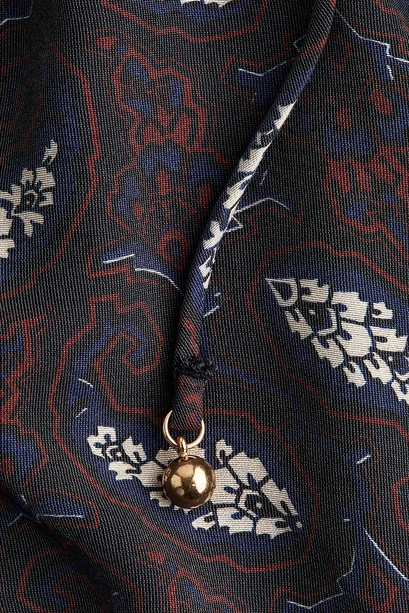 Oversized Tie-Belt Dress