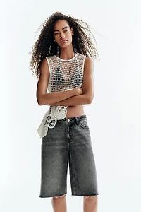 Denim Bermuda Shorts