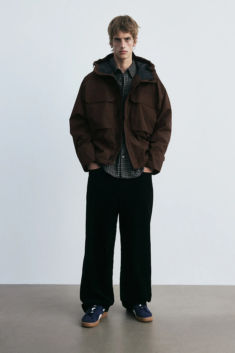 Loose Fit Water-Repellent Windbreaker