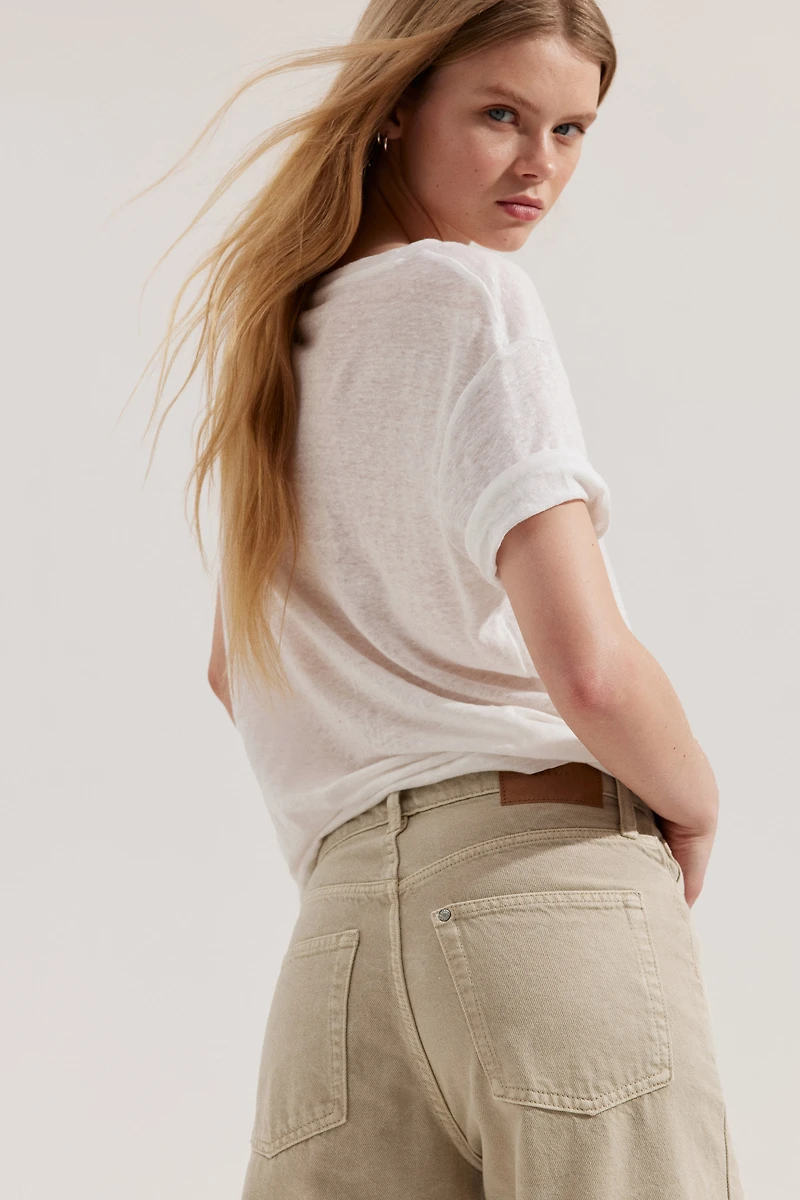 Jean ample Taille très haute