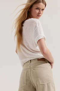 Jean ample Taille très haute