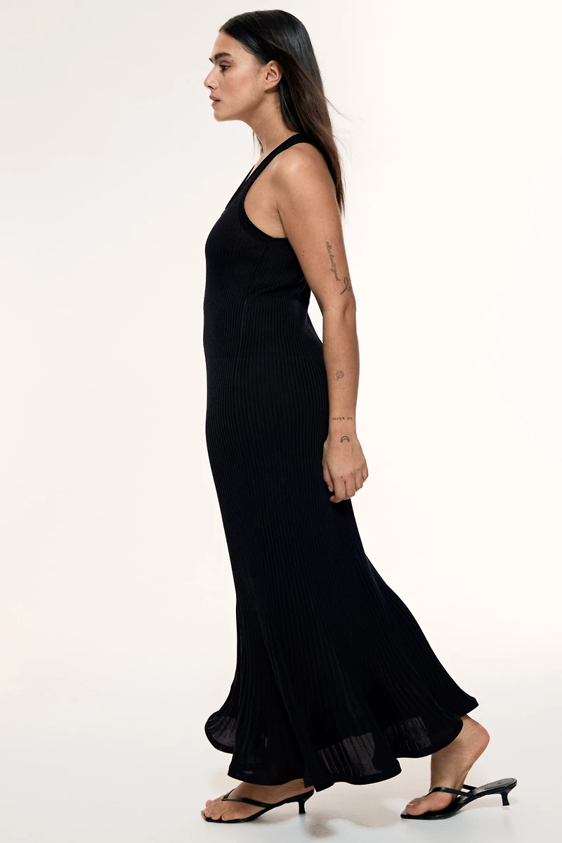 Silk-Blend Maxi Dress