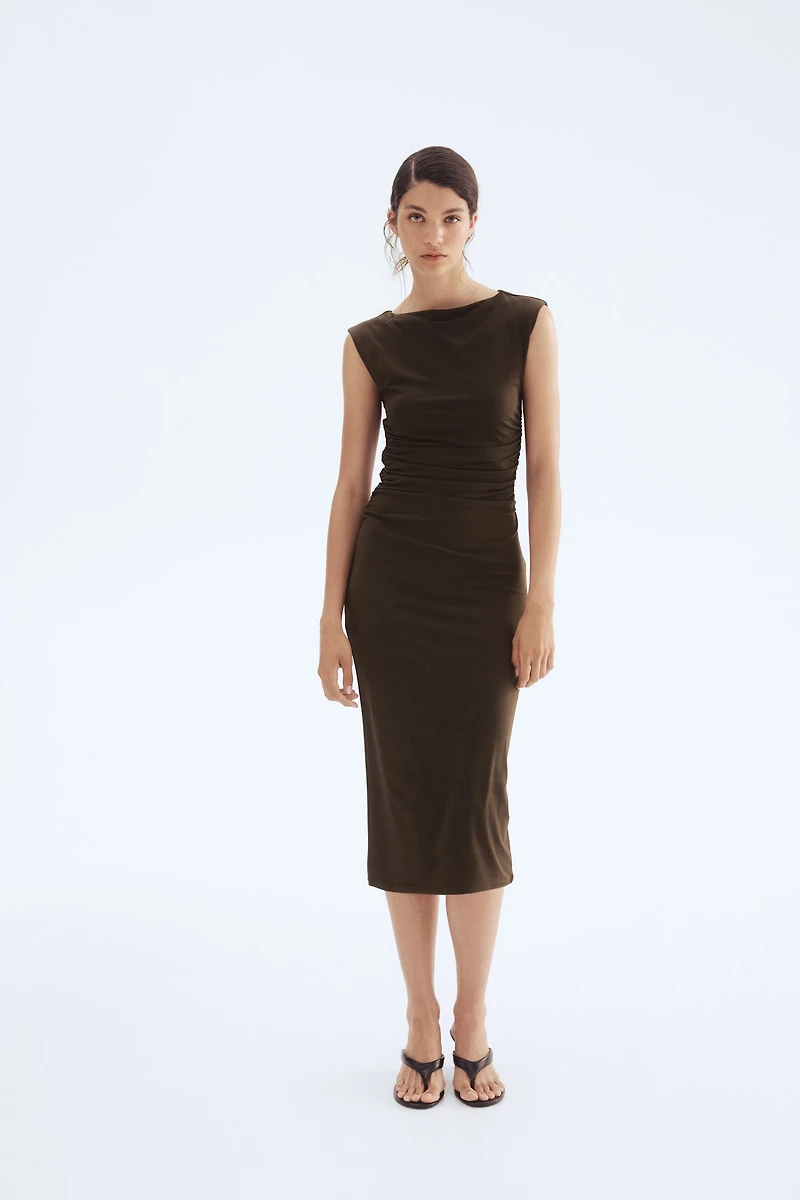 Cap-sleeved Dress