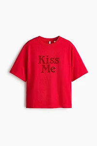 Embroidered-Detail T-Shirt