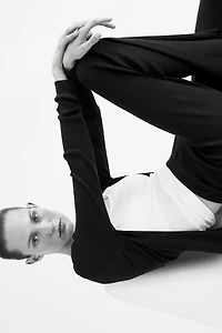 Rib-Knit Pants
