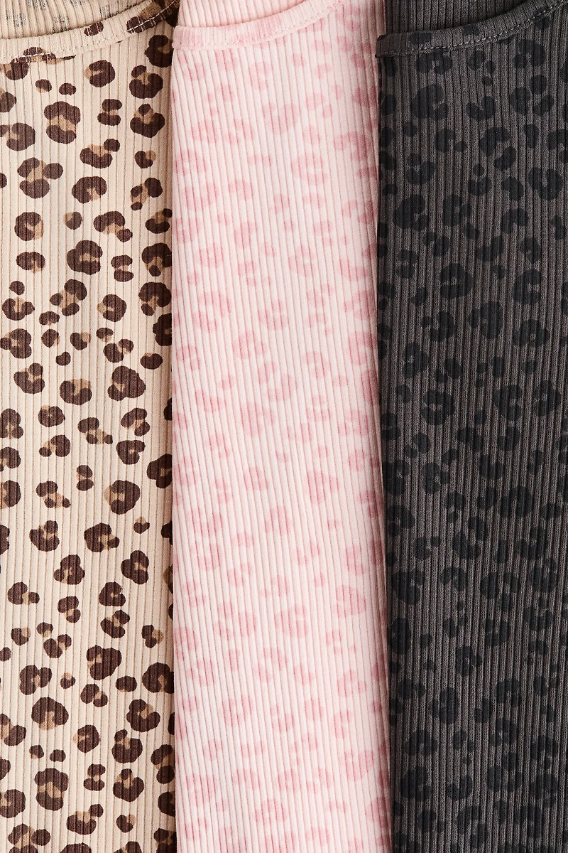 3-Pack Ribbed Jersey Tops