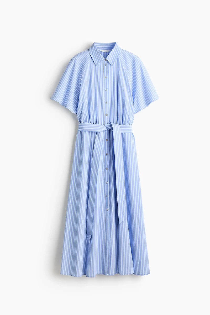 Tie-Belt Shirt Dress