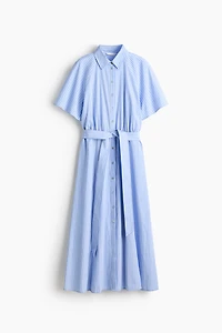 Tie-Belt Shirt Dress