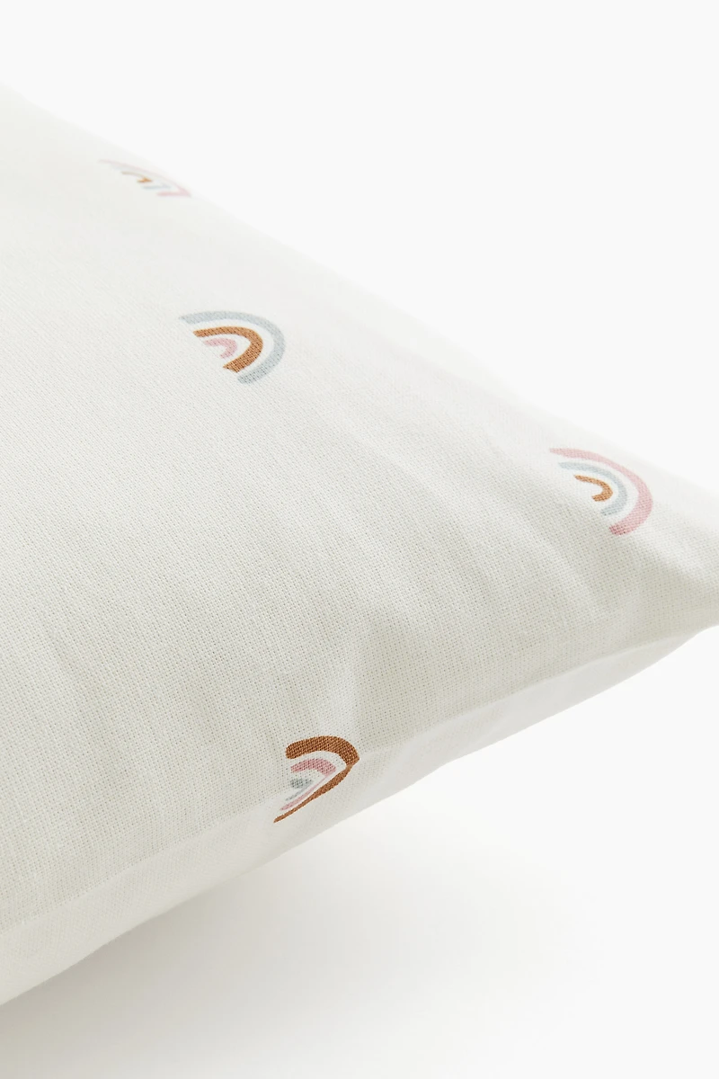 Housse de coussin imprimée en coton