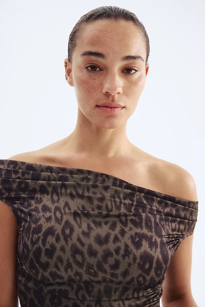 Draped Off-the-Shoulder Top