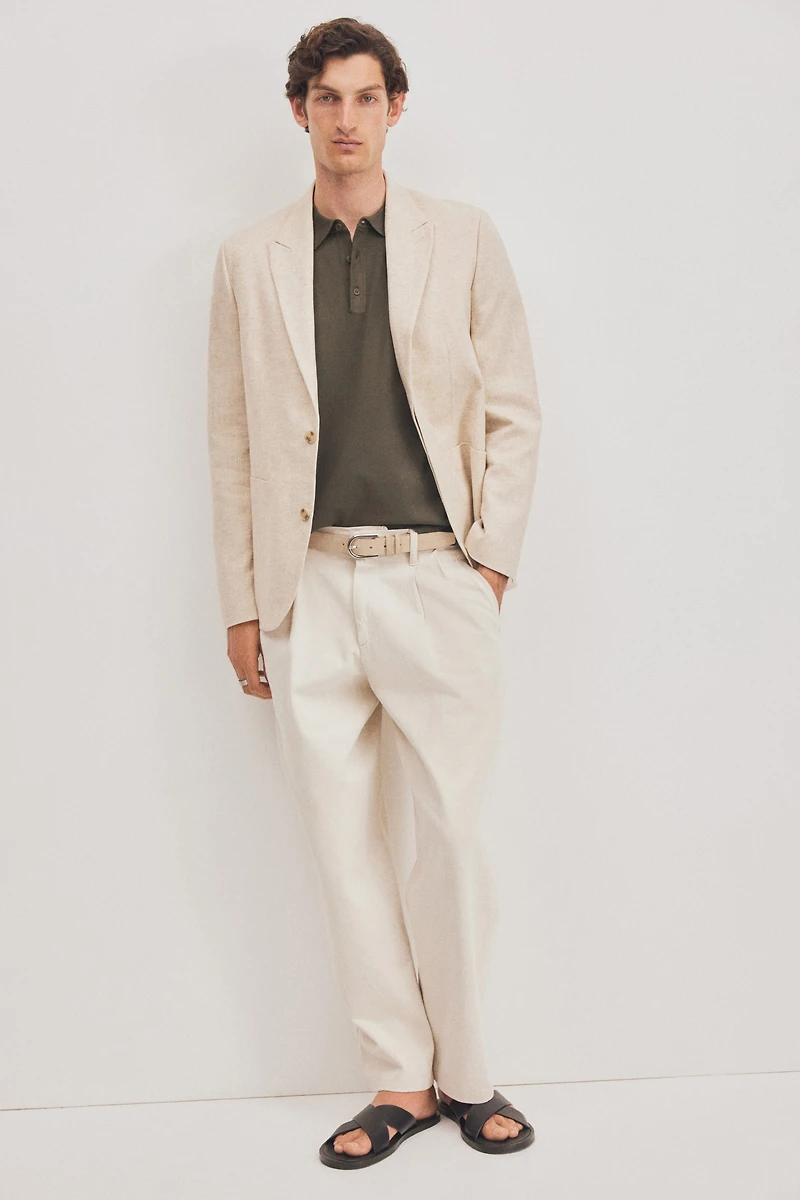 Regular-Fit Fine-Knit Polo Shirt