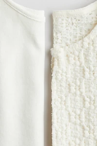 2-piece Top and Cardigan Set