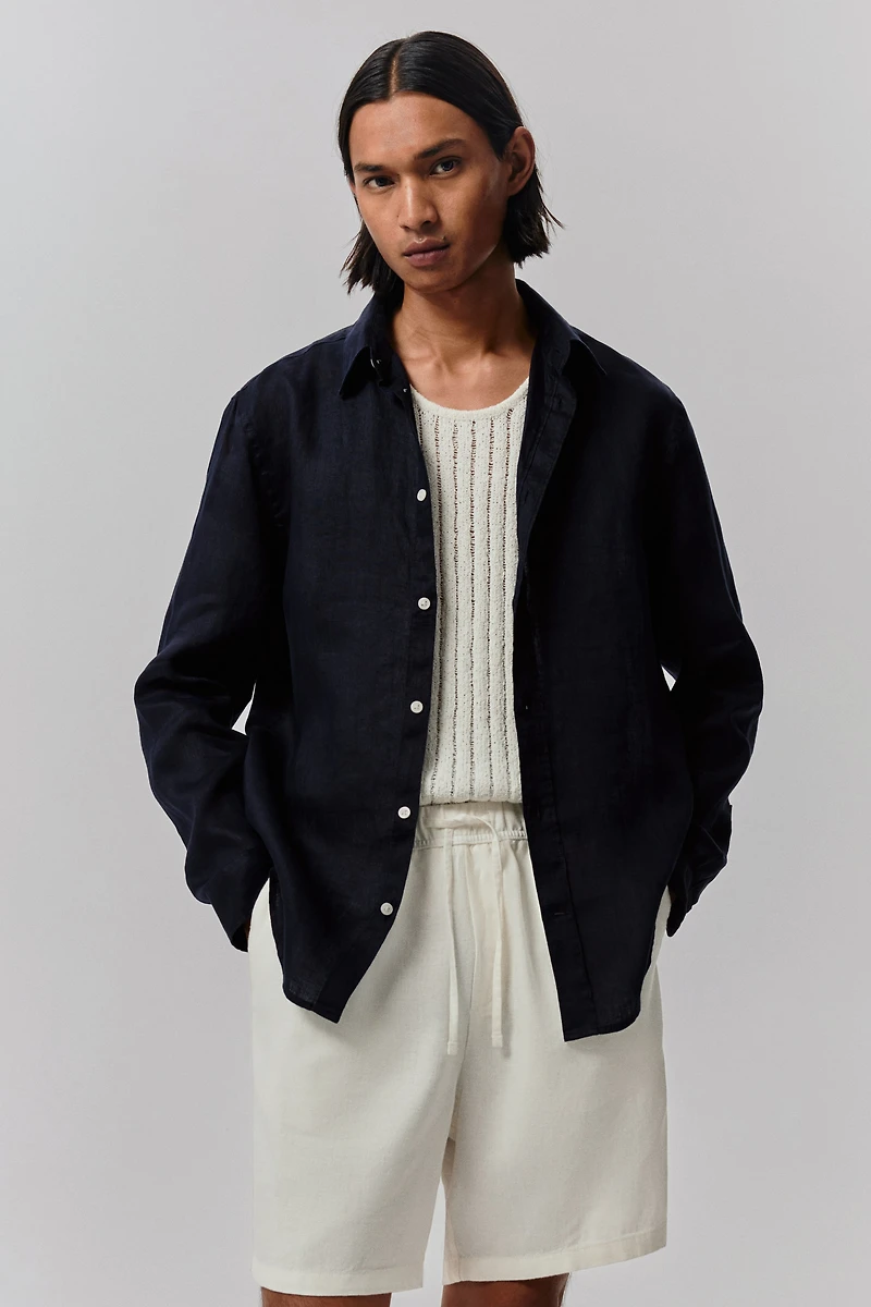 Chemise classique en lin