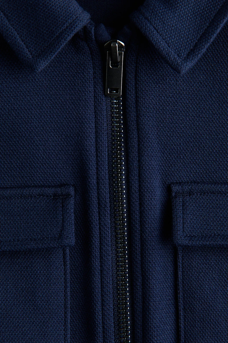 Veste-chemise en piqué