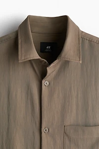 Loose-Fit Satin Shirt
