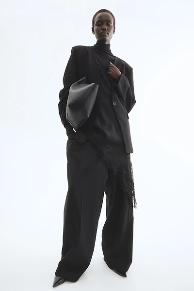 Blazer sans col en jersey